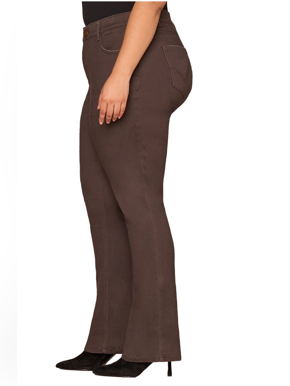 Democracy Ab"solution® Colored  Itty Bitty Bootcut Jeans in Brown
